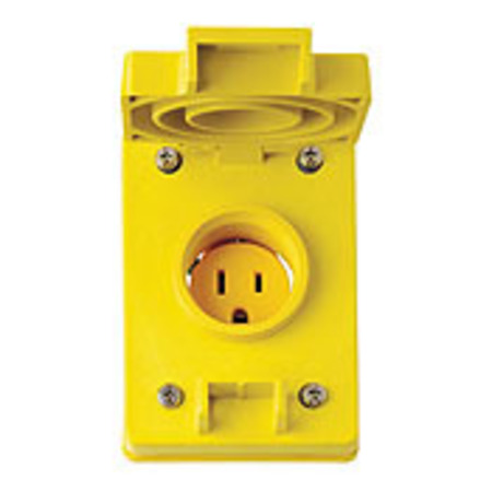 LEVITON Watertight Receptacle, 15A, 5-15R, 125V 60W47